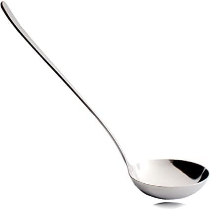 PLUS HOME Cubertería de acero inoxidable (Minimal)(Elegance)(Versalles)(Seurat) más de 50 modelos Excelente acabado (CUCHARA SALSERA 18.3X5.94CM, Colección Minimal)