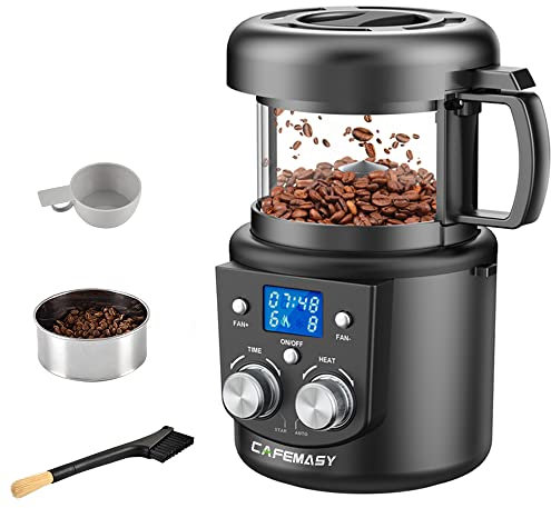 Coffee Roaster Machine for Home-Use - Electric Small Hot Air Coffee Bean Roaster Machine for Coffee Bean Baking (LCD Display)