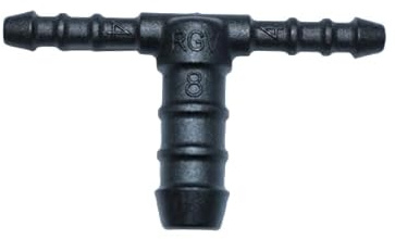 1, 2, 3, 5 oder 10 Stück T-Schlauchverbinder reduziert 4 mm 8 mm 4 mm PA GF30 T Stück schwarz (2)
