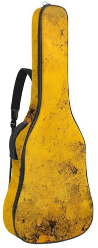 Borse per basso con texture gialla screziata retrò 56, custodia per chitarra acustica da 40 a 41 pollici, custodia per chitarra elettrica Oxford impermeabile, custodia per chitarra acustica classica,