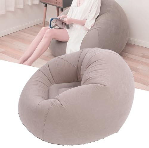Topyond aufblasbarer Lounge-Sessel, tragbare aufblasbare Sofa-Couch für Wohnzimmer, Schlafzimmer, aufblasbare Liege zum Lesen, Balkon, Bequeme, Flexible Sitzgelegenheit für
