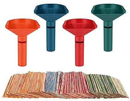 Qusedwey Münzsortierer mit Münzhüllen, 150 Stück Münzrollenhüllen, Verschiedene Münzzählröhren für Alle Münzen