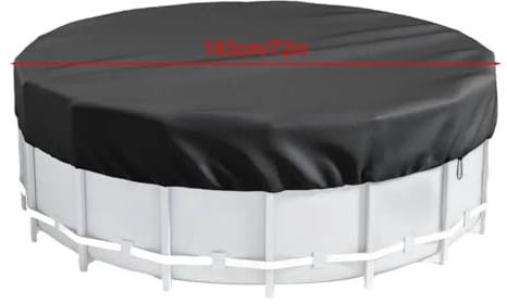Copertura solare resistente per piscine rotonde interrate e fuori terra da 1,8 m e accessori di protezione per piscina