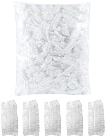 OHREN Confezione da 300 cuffie antirumore monouso impermeabili, copri orecchie da doccia, copri orecchie trasparenti con elastici, per bagno, parrucchiere