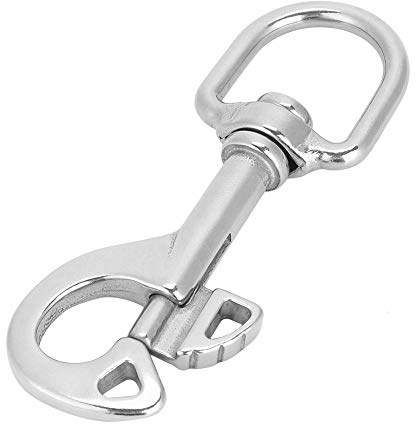 Hook Snap de 95 Mm Giratorio Perno, Clips Snap Acero Inoxidable Grado 316 Accesorio de Buceo para Buceo