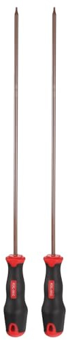 QUARKZMAN 2 Pezzi Cacciavite Torx T10 400mm Cacciaviti 100mm Marrone Rosso