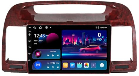 Android 14 2 Din Car Radio Stereo For Toyota Camry 5 XV 30 2001-2006 9 Inch Touchscreen Car Radio Car Accessories Multimedia Video Player Support Wifi FM Bluetooth Steering Wheel Control(B,Y