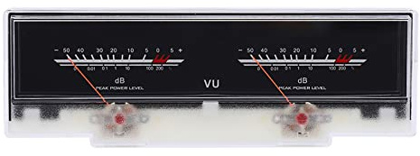 VU Meter con Display Analogico, Tester Audio e Fonometro Professionale Certificato, Retroilluminazione Bianca - Alta Precisione, Facile Installazione, Ideale per Casa e Auto