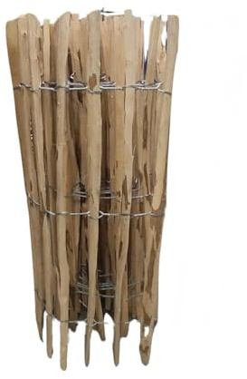 Haselnuss Holzzaun Naturzaun als Beeteinfassung für den Garten (90cmx5m)