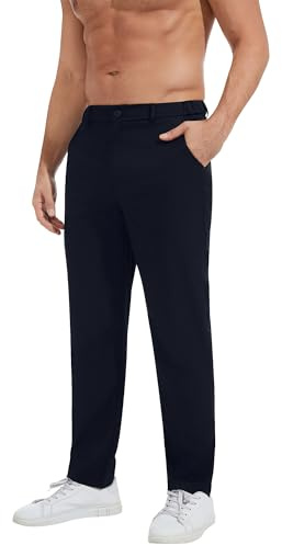 YAOBAOLE Pantalon Homme Habillé Extensible Taille Élastique Pantalon Costume Homme Coupe Slim Classique