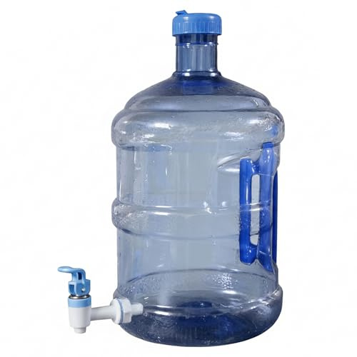 Carafe à Eau-Grand récipient de Stockage Portable de 2 gallons avec Robinet, Animal Compagnie Transparent pour Le Camping