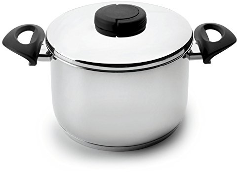 LACOR 85118 - Olla con Tapa Estudio 18 Acero Inoxidable - Uso Profesional | En acero inoxidable, para cocidos y grandes cantidades; ideal para cocina profesional y uso diario en casa, para el día a día