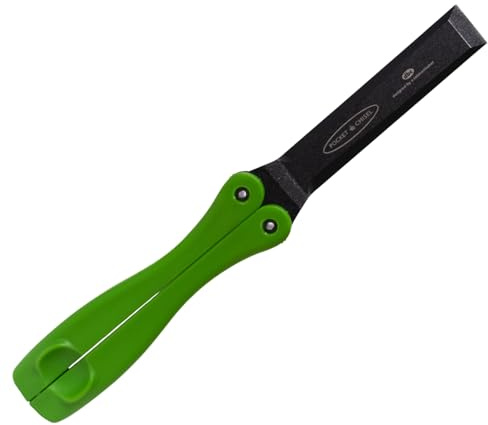 FastCap Pocket Wood Chisel with Foldable Nylon Handle for Carpentry and Woodworking - 3/4 Precision Tool Steel, 56-58 Rockwell Hardness - 80495