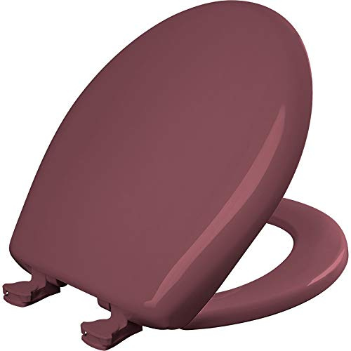 Bemis 200SLOWT 343 Toilet Seat will Slow Close, Never Loosen and Easily Remove WC-Sitz, Himbeere, ROUND