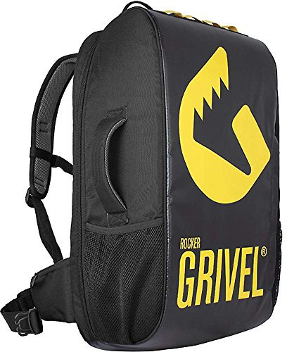 Grivel Rocker 45 Schwarz, Kletterrucksack und Seilsack, Größe 45l - Farbe Black - Yellow