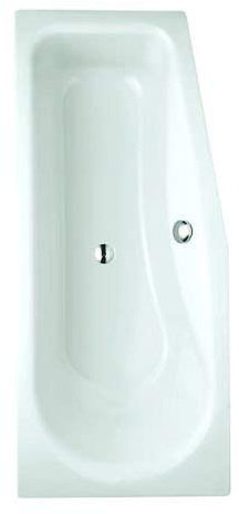 Bette Luna Raumsparwanne, 170x75x45cm, 2760, rechts, Farbe: Weiß