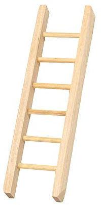 F Fityle Miniature Dollhouse Wooden Ladder Photography Props Doll House Furniture DIY Craft 1/12 for Diorama Fairy Accessories Children