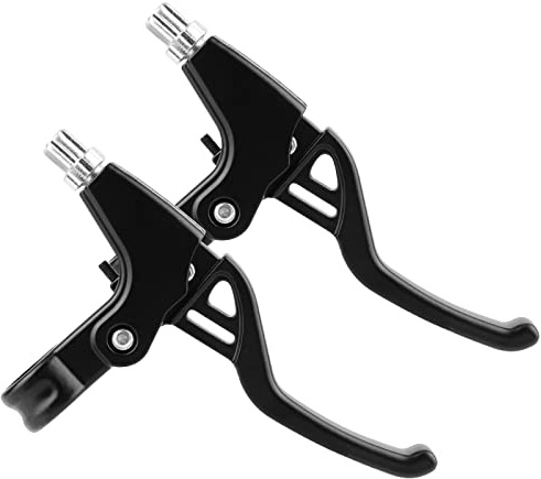 Jupsk Bike Brake Levers, Aluminum Alloy Handlebar Brake Levers 2.2cm Diameter for Most Bicycles