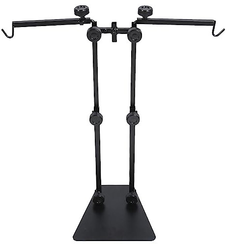 Naroote Supporto per Lampada per Rettili, Supporto per Luce di Calore per Rettili Regolabile Doppio Gancio per Terrario in Vetro per Rettili
