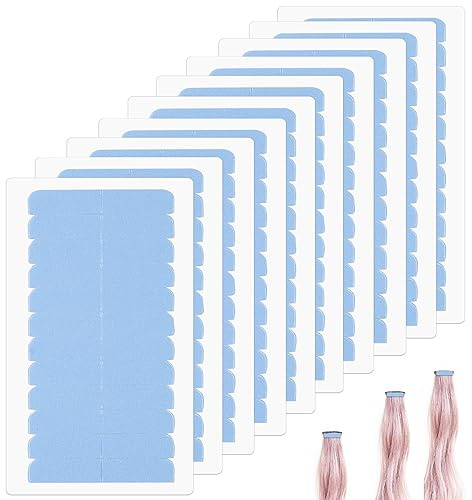 120 Stück Hair Extension Tape Haarverlängerungsband, doppelseitiges selbstklebendes Ersatzband für Echthaar-Tape-Tabs