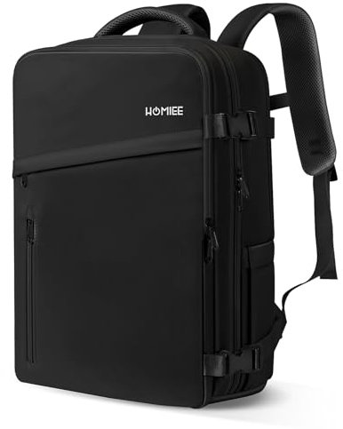 HOMIEE Easyjet Cabin Bag 45x36x20 with Shoe Compartment, Travel Backpack Carry On for Men & Women, Underseat Cabin Bag for 15.6 Inch Laptop
