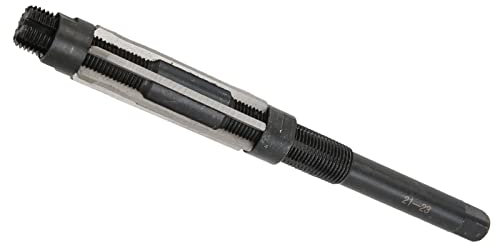 Alesatore Manuale Regolabile HHS - Alesatore a Serraggio, Gamma di Regolazione 21-23 mm, 6 Frese a Scanalatura Dritta, Punta da Trapano Metrica per Alesatura per Metallo
