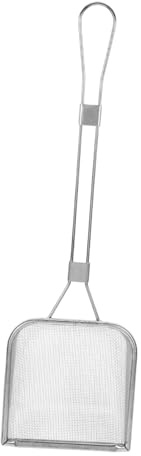 HOLIDYOYO Colador De Cocina De Acero Inoxidable Mango Ergonomico Espumadera Para Filtrar y Grasa Para Freír y Escurrir Alimentos Diseño Ligero y Fácil De Limpiar