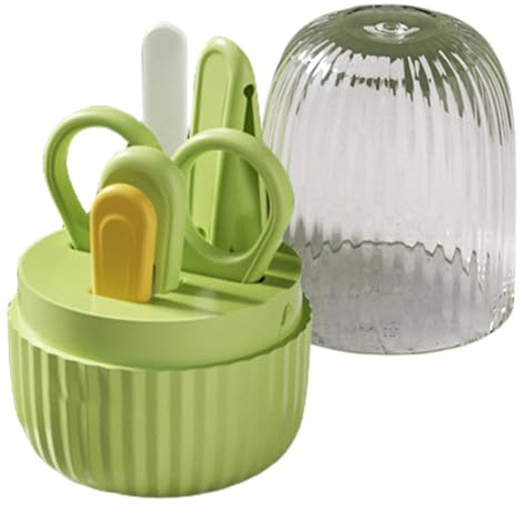 Zuasdvnk Tagliaunghie sicuro per, set di tagliaunghie per - Set di cura delle unghie per bambini 4 in 1,Kit tagliaunghie professionale, kit unghie per bambini, strumenti per toelettatura portatili