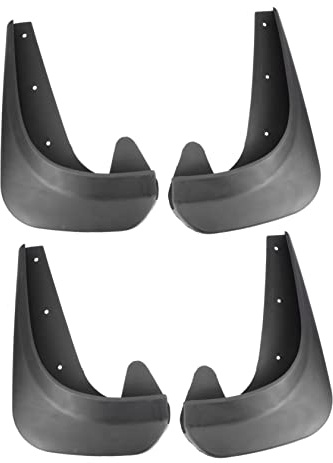 SOLUSTRE Parafanghi per Ruote Auto Set 4 Pezzi in Plastica Resistente Protezione Paraspruzzi Veicoli Facile da Installare Accessori per Auto
