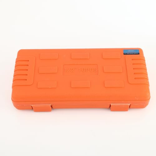 Dreifach-Vierkant-Bit-Steckschlüssel-Set, 1/2-Zoll-Antrieb M5-M18, Dreifach-Vierkant-Steckschlüsselsatz für Schlagschrauber/Bohrer/Schraubendreher, 10 Stück