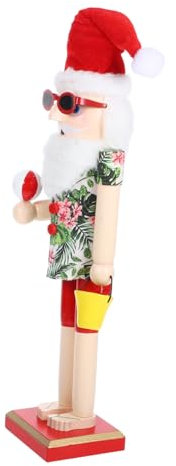 PRETYZOOM Casse-Noisette Décor en Bois Décoration de Noël pour La Maison Figurine Casse-Noisette de Noël pour Étagère de Fenêtre de Manteau