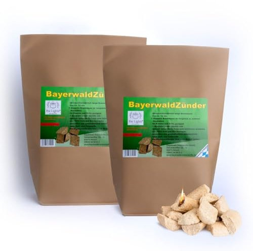 BwLights - Anzünder 5kg | zum Anzünden von Holzkohle, Holzbriketts, Grill, Feuerschale, Kamin und Ofen | Grillanzünder | Kaminanzünder | Holzanzünder