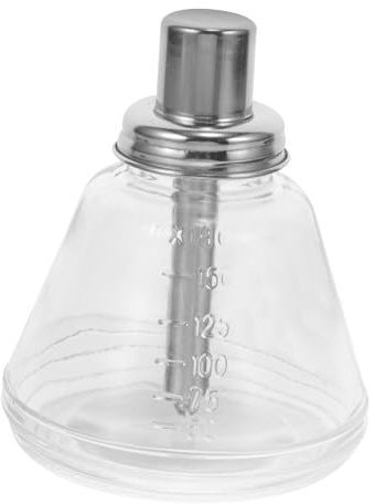 Didiseaon Flacone Vuoto Portatile in Vetro e Alluminio per Rimozione Smalto, Distributore Liquidi a Pressione Bocca Larga, Dosatore Pressabile Compatto per Manicure e Pulizia Unghie