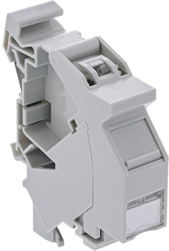 InLine Cat.6A - Modulo Keystone SNAP-In per guida DIN DIN da 10 Gbps, schermato, montaggio senza attrezzi, compatibile con guide standard standard 76203D