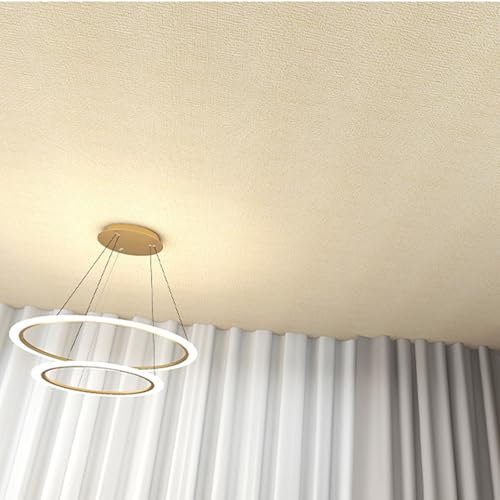 Pannelli soffitto Pannelli Murali In PVC Per Soggiorno 3D, Pannello Autoadesivo Per Soffitto Bagno, Larghezza 50 Cm, Lunghezza 2,8 M, Modanatura Decorativa Impermeabile Per Soffitti(Yellow,W 50cm x L