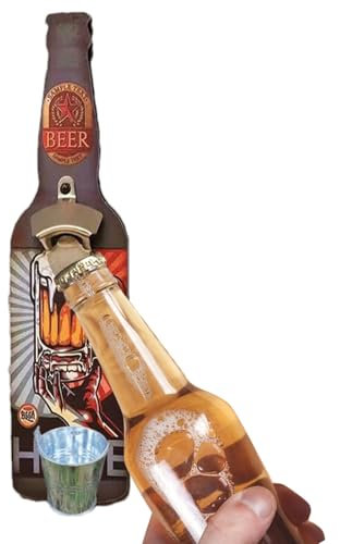 Apribottiglie a parete! Apriscatole rustico, con funzione ricevitore, apribottiglie di birra in stile vintage, per casa, grotte, garage o cucine, idea regalo