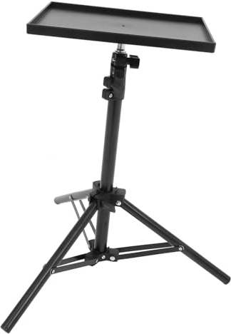 Holibanna Trípode para Proyector Bandeja Antideslizante, Altura Ajustable, Soporte Estable De Hierro y Abs para Dispositivos Multimedia, Adecuado para Grabaciones y Presentaciones