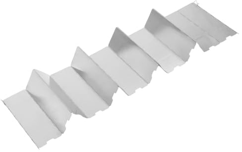 BESTonZON Cortavientos Exterior para Estufa De Camping Parabrisas Plegable para Cocina Al Aire Deflector De Viento para Mochileros Placas Prueba De Viento con Bolsa De Transporte