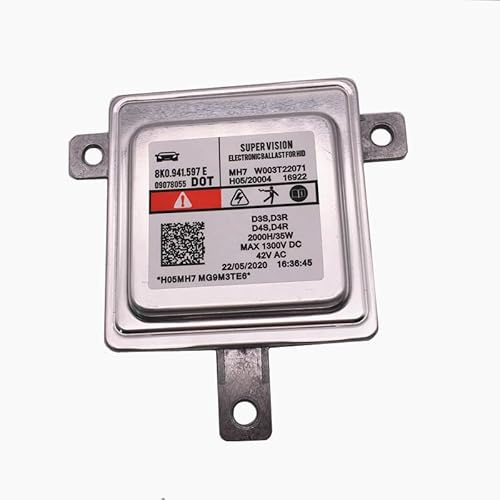 Xenon Ballast, Ballast de Phare 8K0941597E W003T22071 Ballast for phares xénon HID D3S D3R D4S D4R, Compatible avec Audi A1 A3 A4 A5 A6 A7 A8 Q3 Q5 Q7 et VW CC (Accessoire Auto)(Real Red)