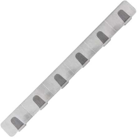 FACKELMANN 61286 Klebehaken 6-Fach, Edelstahl, Silber