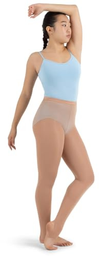 Capezio Donna N145 Hold&Stretch Stirrup Collant, Donna, N145-LSNL, Light Suntan, L