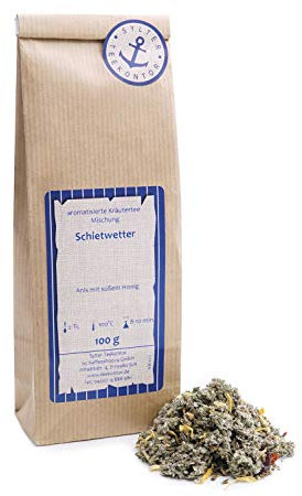 Kräutertee lose Schietwetter Anis, Brombeerblätter, Fenchel, Hagebutten, Himbeerblätter, Apfel, Spitzwegerich, Krauseminze, Ringelblumen, Holunder, Melisse, Sonnenblumen, Rosenblüten Kräuter Tee 100g