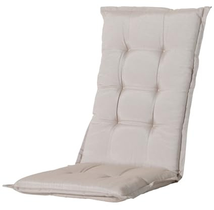 Madison 7PHOS-B251 Stuhlauflage, hoch Panama linnen, 123 x 50 cm, Baumwolle/Polyester, beige