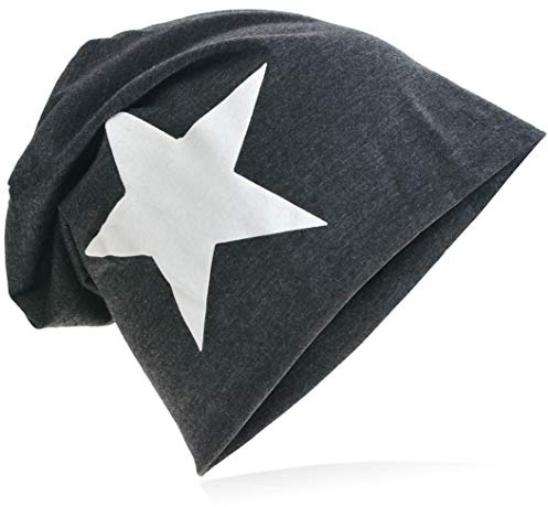 Jersey slouch beanie lång mössa med stjärnstil unisex enfärgad män kvinnor trend, En Storlek