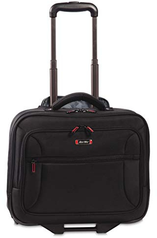 Bestway Trolley, Office Pro, IATA Bordgepäckmaße, Mit Laptop-Fach und Trolley-Aufsteckfunktion, Schwarz, 42x36x19cm, 40211-0100