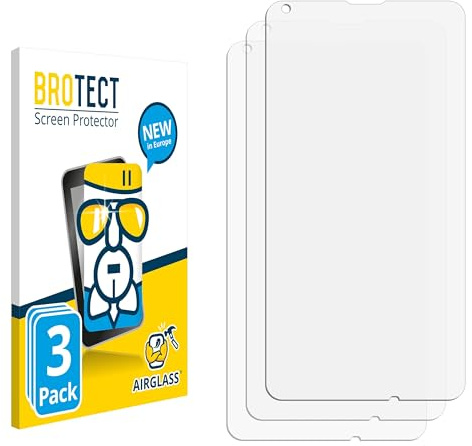 BROTECT 3 Stück Schutzglas für Microsoft Lumia 640 Schutzfolie Panzer Folie Glas Displayschutz Made in Germany [Kratzfest 9H, Anti-Fingerprint]