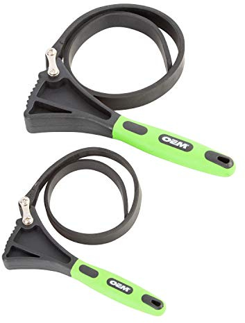 OEMTOOLS 24720 2 Stück Gummigurtschlüssel, Gummi-Rohrzange, verstellbare Schraubenschlüssel-Sets, 10,2 cm und 17,8 cm Schraubenschlüsselgriff