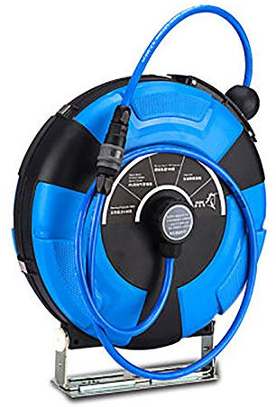 NEWTRY - Bobine télescopique automatique rétractable - Enrouleur de tuyau pneumatique - Tuyau pneumatique en PU - Bobine de serrage automatique rétractable - Tambour télescopique (8 x 12 mm 15 m)