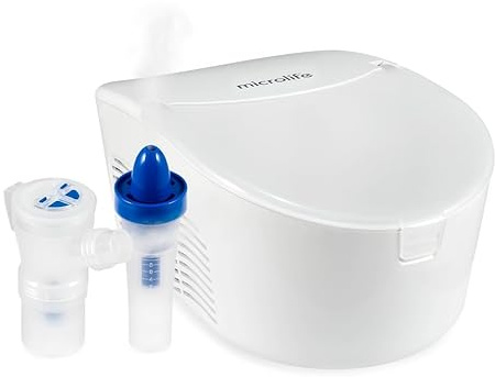Microlife NEB PRO Nébuliseur Professionnel, Garantie 5 ans, 2en1, Qualité Professionnelle, Utilisation Intensive, Nettoyage Nasal, Vitesse de Traitement Ultra-Rapide