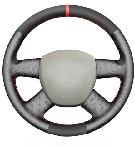 MEWANT Passgenauer Lenkradbezug zum Nähen für Audi A3 | Audi A3 A4 A6 genäht Atmungsaktiv Für Beheizte Lenkräder Langlebig